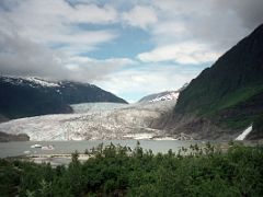 02A Mendenhall Glacier And Mendenhall Lake From Visitor Centre Near Juneau Alaska 1999